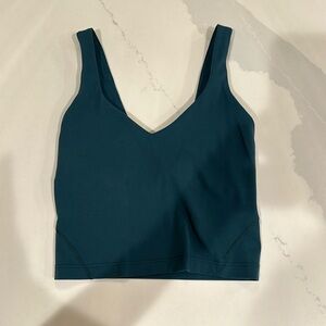 Lululemon tank size 0 blue/green